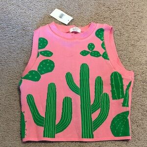 Dry Goods Cactus Sweater Vest NWT Size S/M